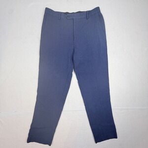 J.Crew Kenmare Blue Black Textured Suit Pants Trousers 32x32 Sample SP22 W21793